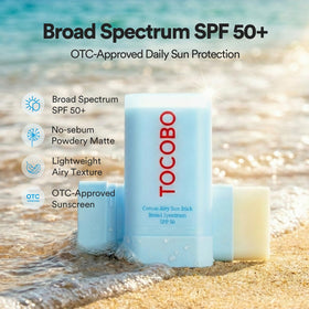 TOCOBO stick open to reveal smooth solid texture for glide-on application