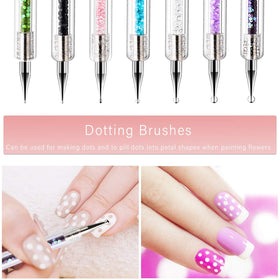 TOCOLES dotting pen tips photographed up close to show consistent dot sizes for easy patterns benefit