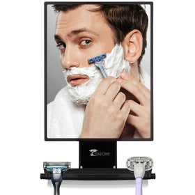 ToiletTree lifestyle image of shaving in shower showing convenience benefit