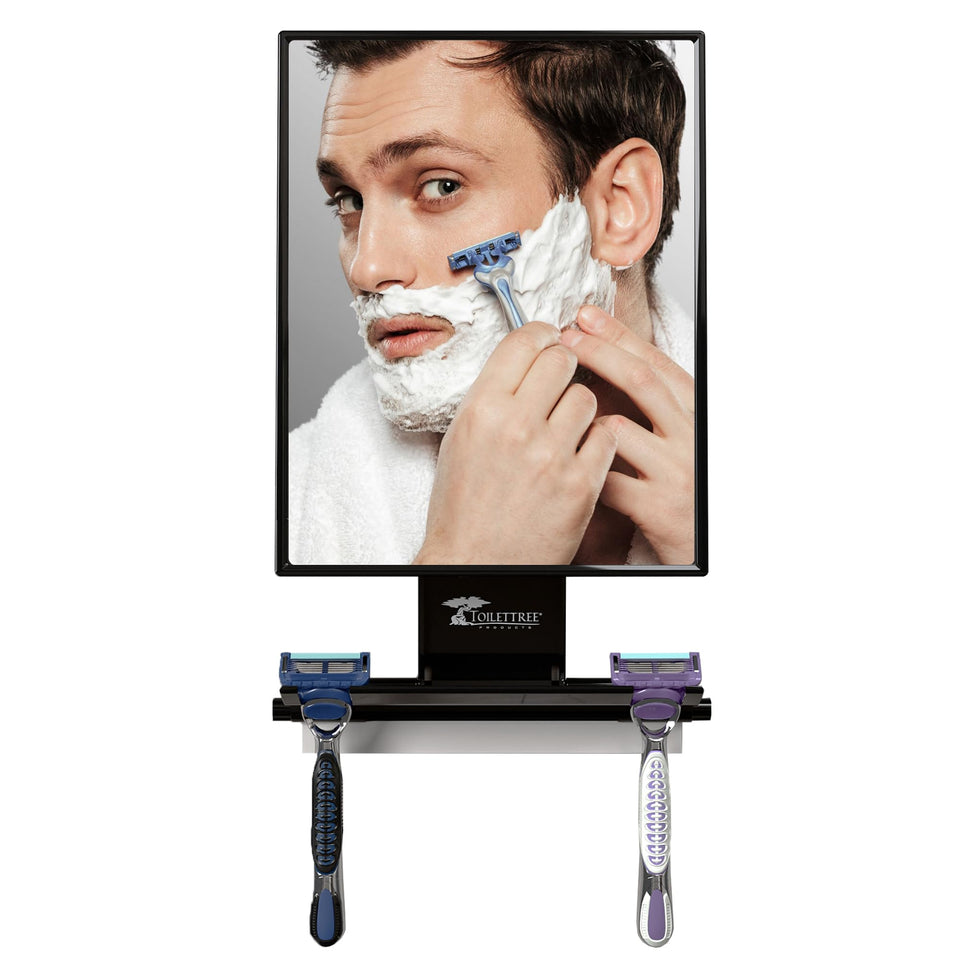 ToiletTree tall front view showing full reflective surface and clear image