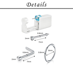 TOKRING preloaded disposable piercing gun close-up for precise placement