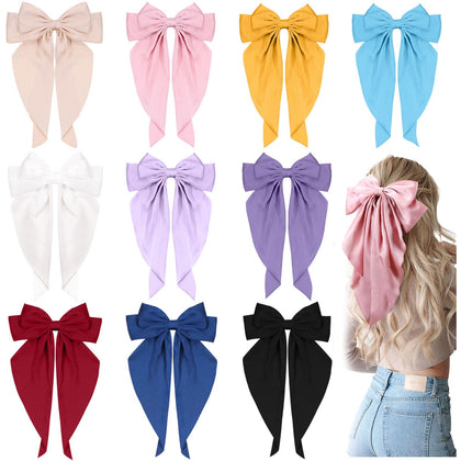 TOKUFAGU front view of ten large bows showing color variety and storage benefit