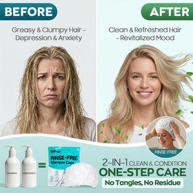 Tolnetr cap being used bedside to refresh hair without a shower