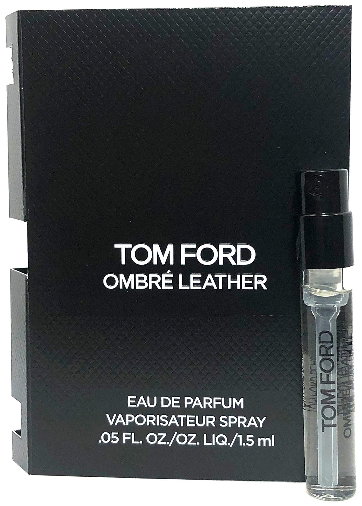 Tom Ford Ombre Leather front flacon matte-black bottle exudes refined boldness