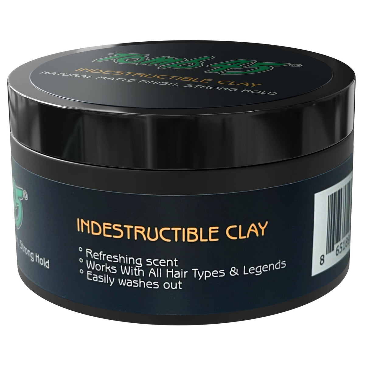 Tomb45 in barbershop lifestyle setting showing professional-quality styling benefit