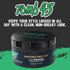 Tomb45 label ingredient list close-up highlighting water-based washout benefit