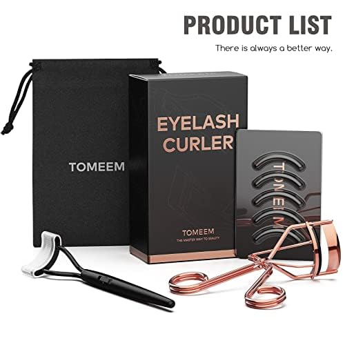TOMEEM curler styled on a vanity to highlight aesthetic and practicality