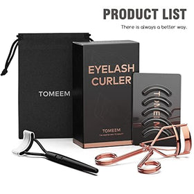 TOMEEM curler styled on a vanity to highlight aesthetic and practicality