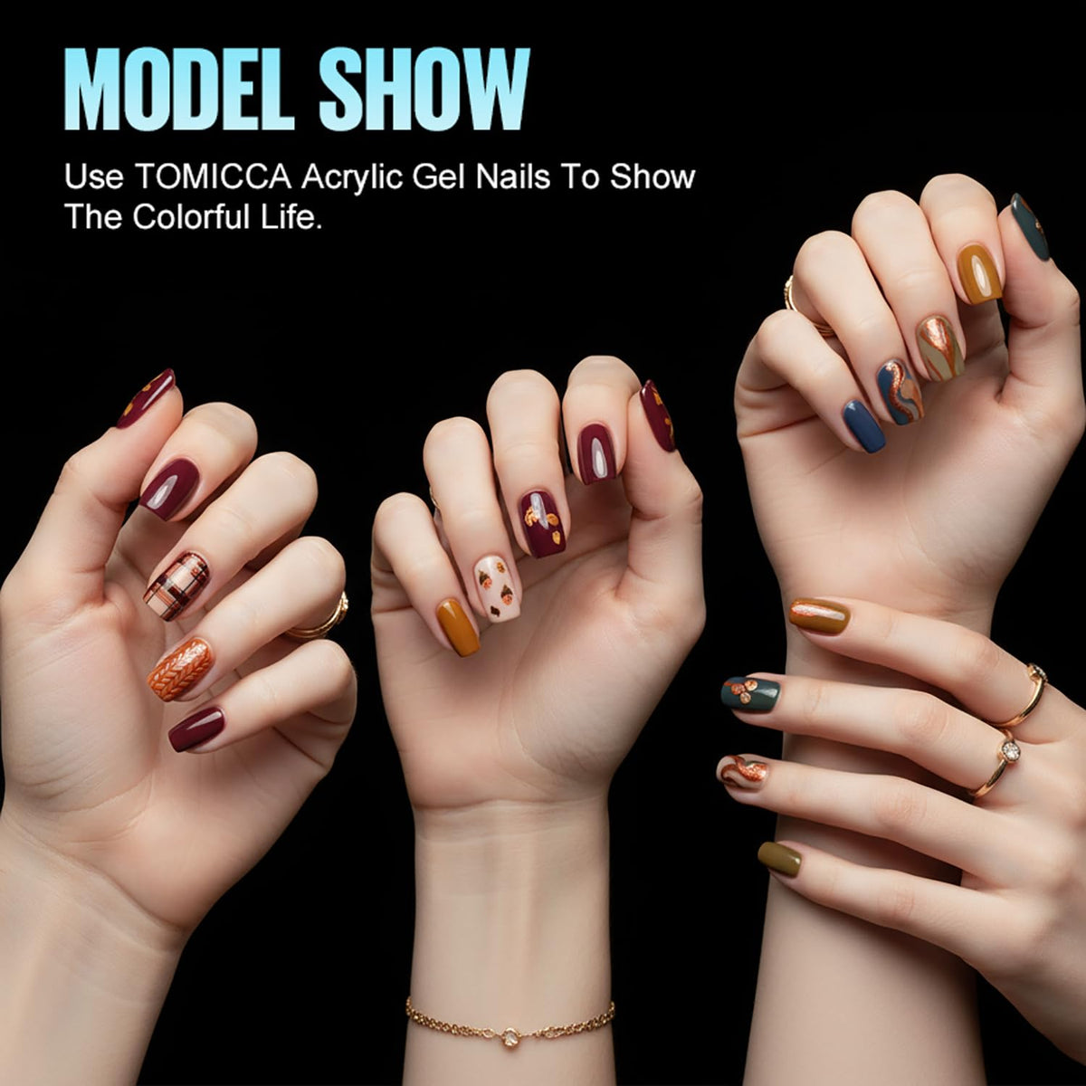 TOMICCA half-matte texture close-up showing grip-ready surface that reduces buffing and protects nails