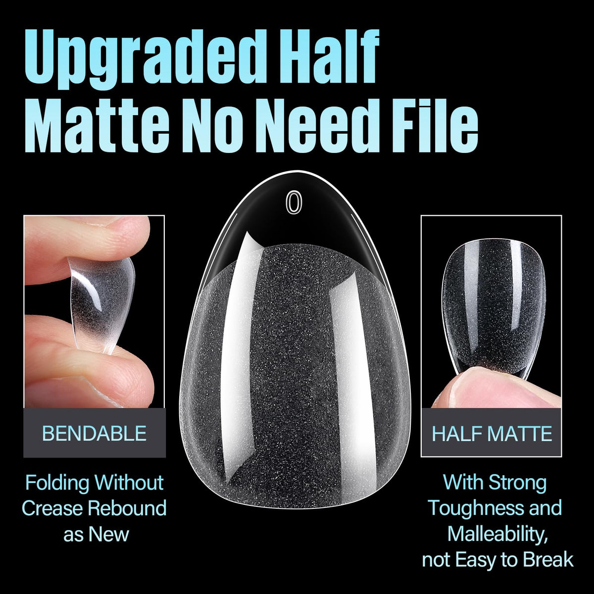 TOMICCA close-up of half-matte texture improving adhesion and easy application
