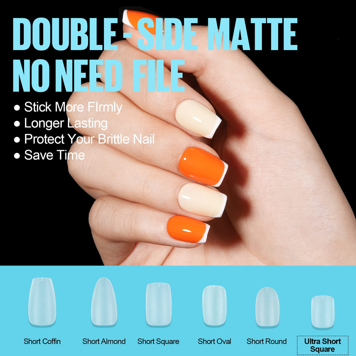 TOMICCA tips applied on nails demonstrating quick at-home use