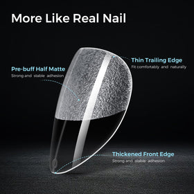 TOMICCA hands applying press-on tips for quick salon-quality finish