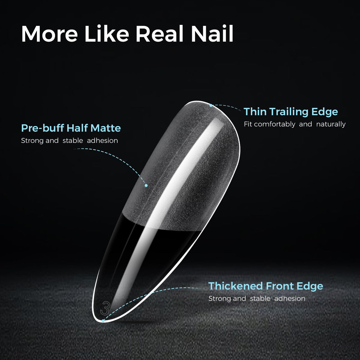 TOMICCA clear tips ready for polish and gems providing a versatile canvas