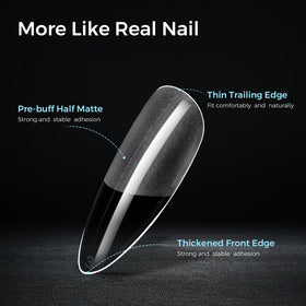 TOMICCA clear tips ready for polish and gems providing a versatile canvas