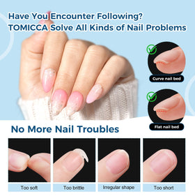 TOMICCA worn on hands in lifestyle shot showing realistic finish and confidence benefit