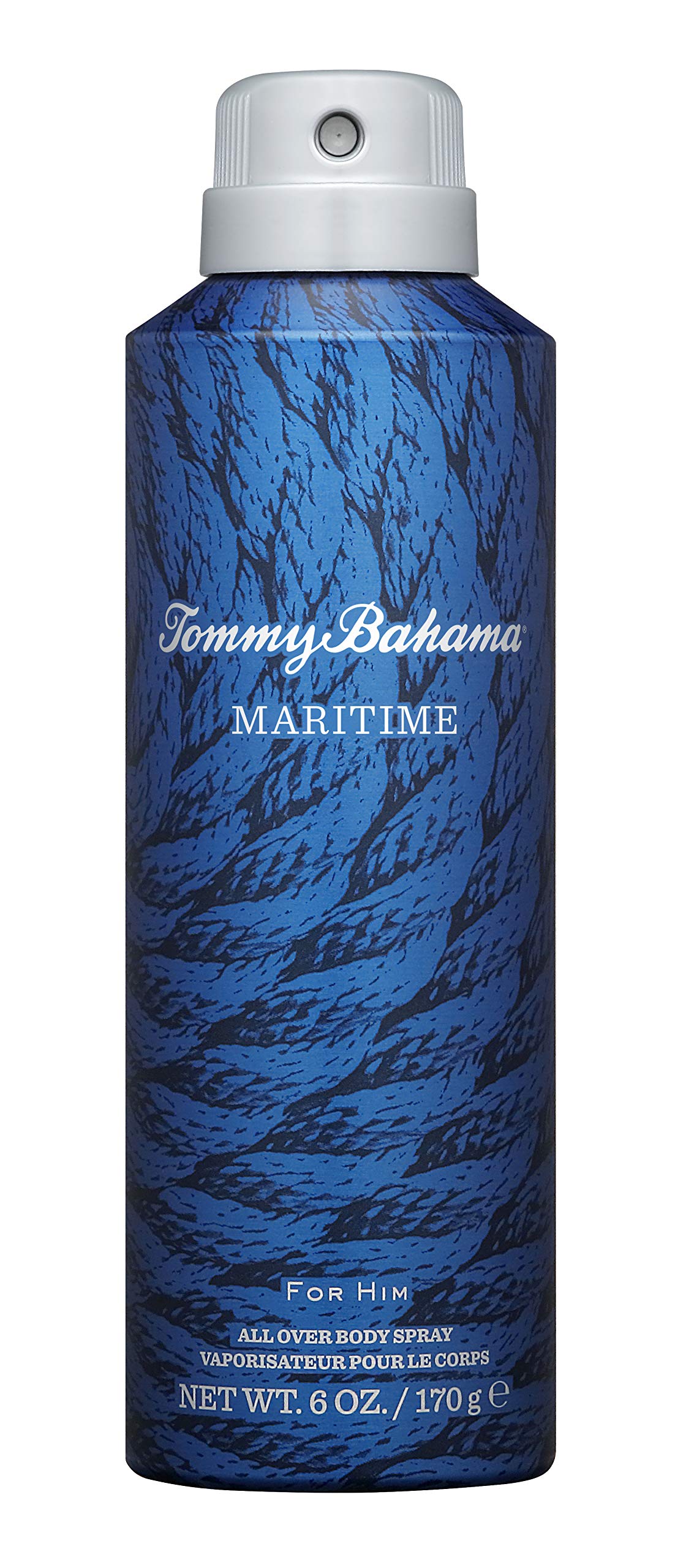 Tommy Bahama Maritime bottle front view suggests fresh woody fragrance