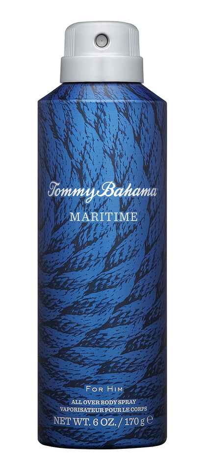 Tommy Bahama Maritime bottle front view suggests fresh woody fragrance
