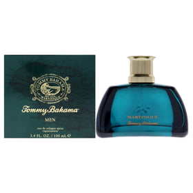 Tommy Bahama Martinique close-up spray action highlighting easy application and long-lasting scent