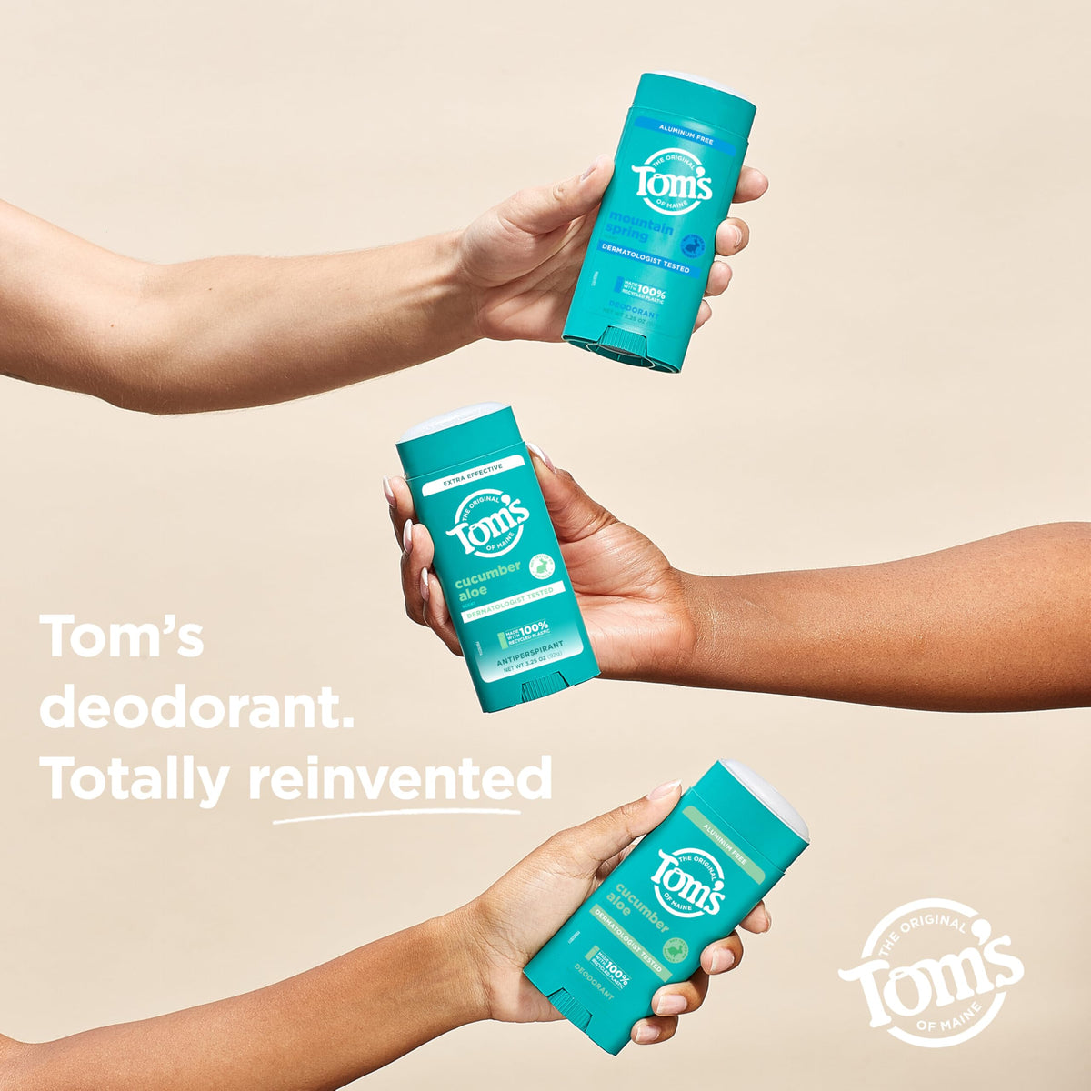 Tom's of Maine back label with ingredient list visible for transparency and safety cues