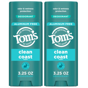 Tom's of Maine front packaging showing clean coast scent and benefits