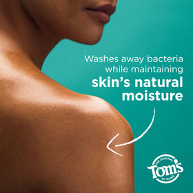 Tom's of Maine Creamy Coconut texture detail highlighting moisturizing benefit