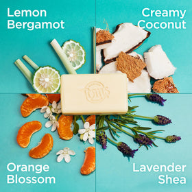 Tom's of Maine Lavender & Shea close-up showing creamy lather benefit