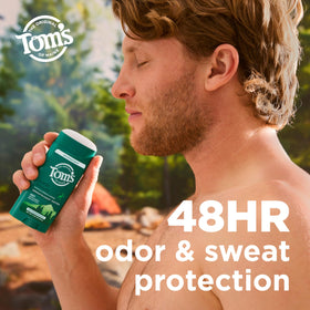 Tom's of Maine close-up texture of antiperspirant emphasizing smooth glide