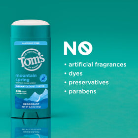 Tom's of Maine scent notes with orange cedar apricot for light freshness
