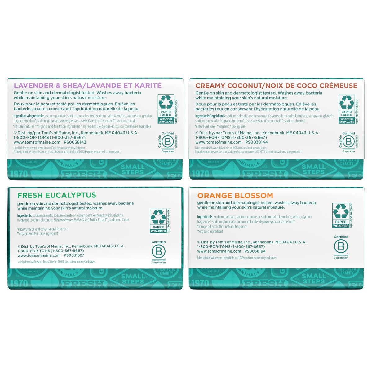 Tom's of Maine soap in toiletry bag showing travel-ready convenience benefit