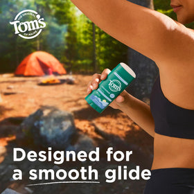 Tom's of Maine stick inside gym bag illustrating on-the-go freshness after workouts