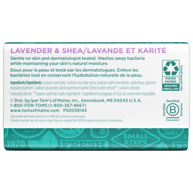 Tom's of Maine soap placed in a travel pouch illustrating portability and convenience