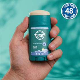 Tom's of Maine clear stick close-up illustrating smooth glide benefit