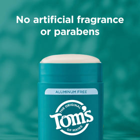 Tom's of Maine texture on skin showing clear application and no residue