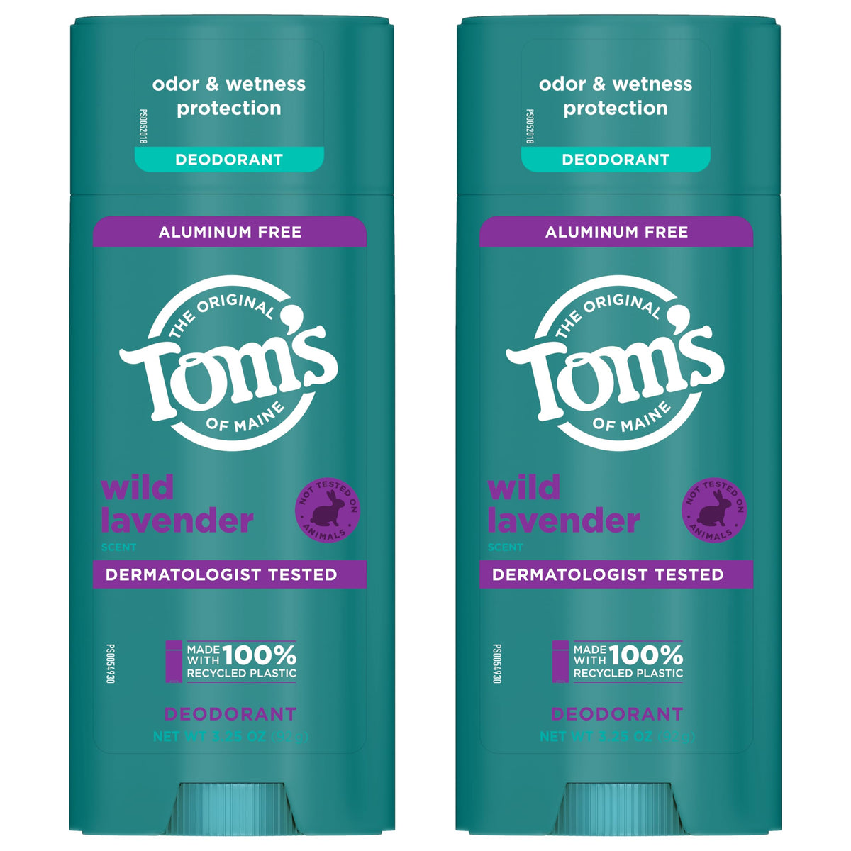 Tom's of Maine lifestyle bathroom shelf showing daily routine readiness