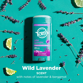 Tom's of Maine two-pack flat lay highlighting size and scent notes