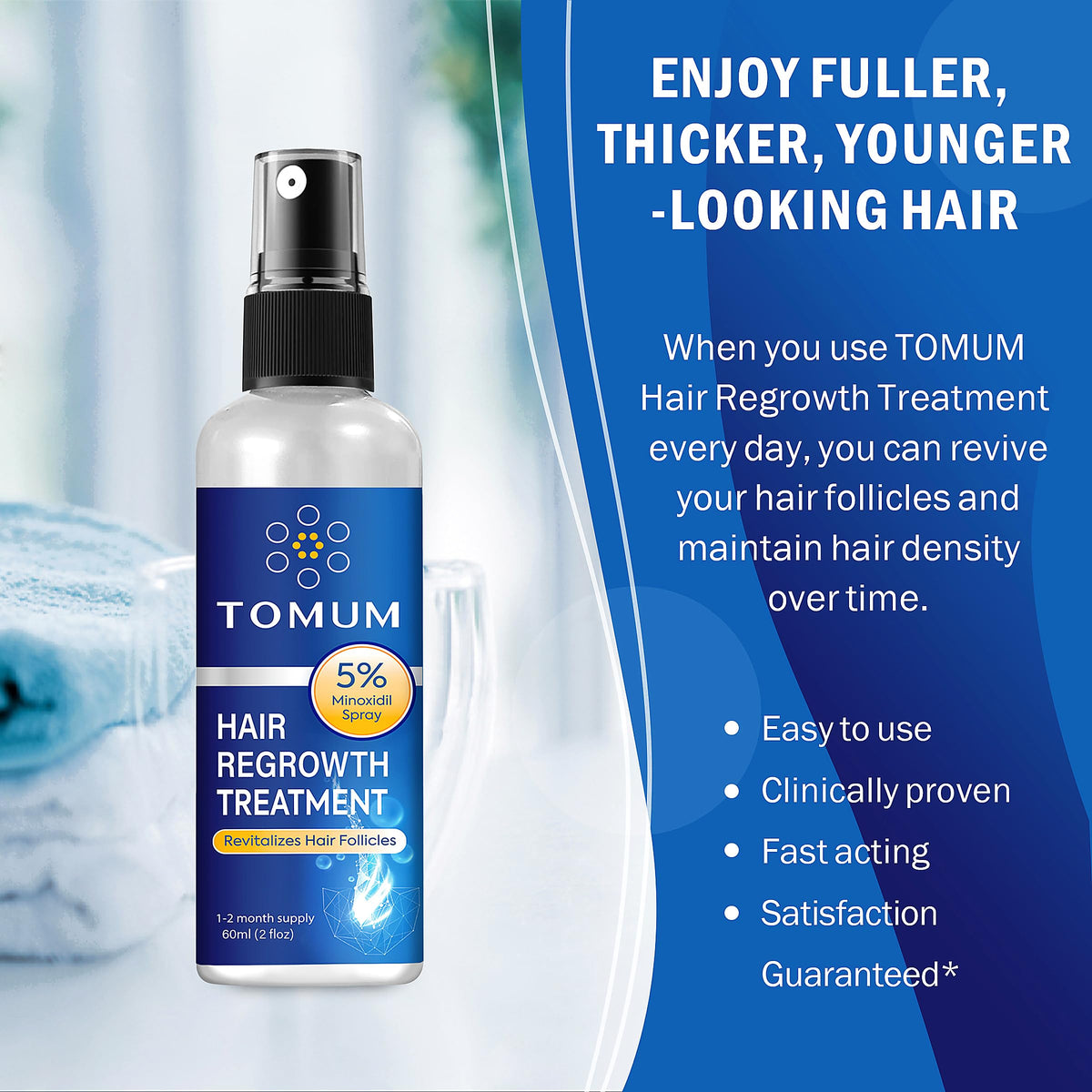 TOMUM product label detail with directions for safe, accurate use