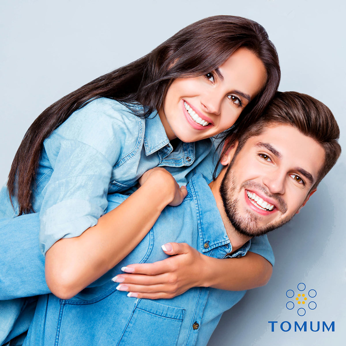 TOMUM bottle on bathroom shelf as part of daily hair routine benefit
