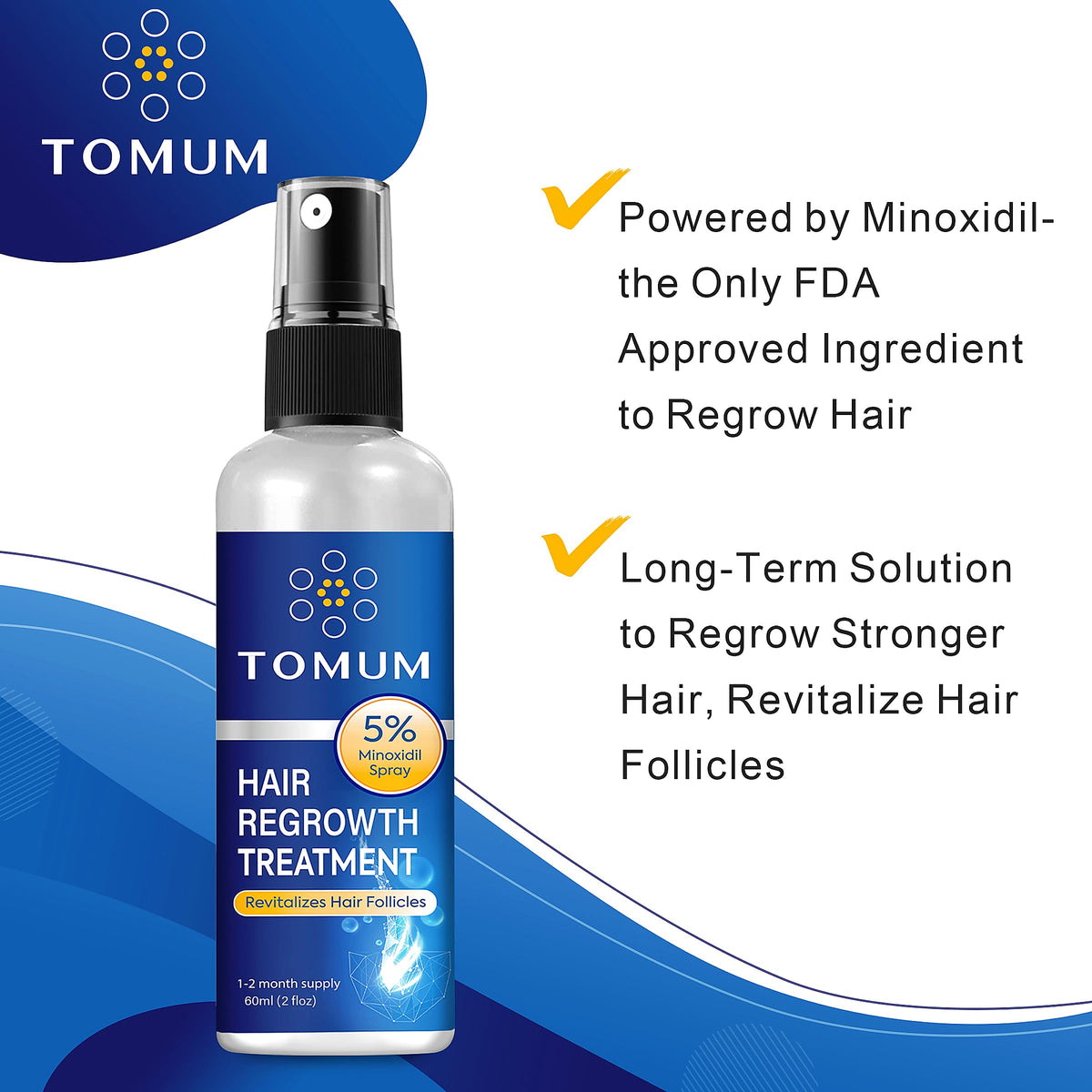 TOMUM spray nozzle close-up for precise measured dosing benefit
