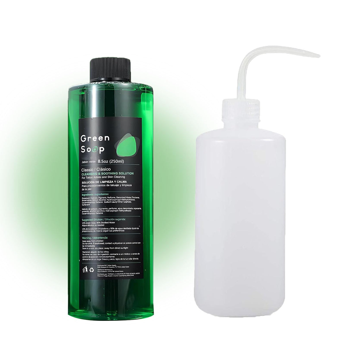 TONBAO front packaging of green soap kit showing contents and benefits