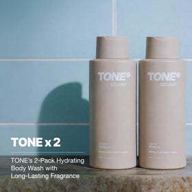 TONE close-up of gel texture highlighting hydrating, silky lather