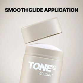 TONE Coconut collection layered with body wash and lotion for scent building