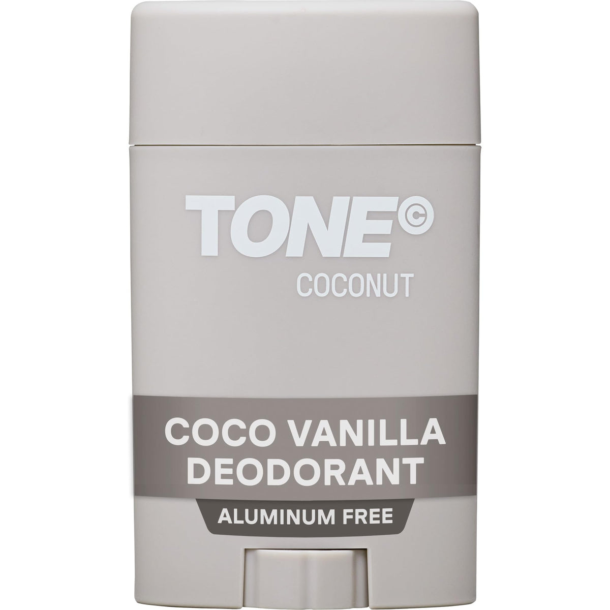 TONE front packaging showing coconut vanilla scent and benefits