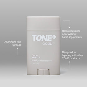 TONE deodorant in bathroom illustrating daily routine convenience