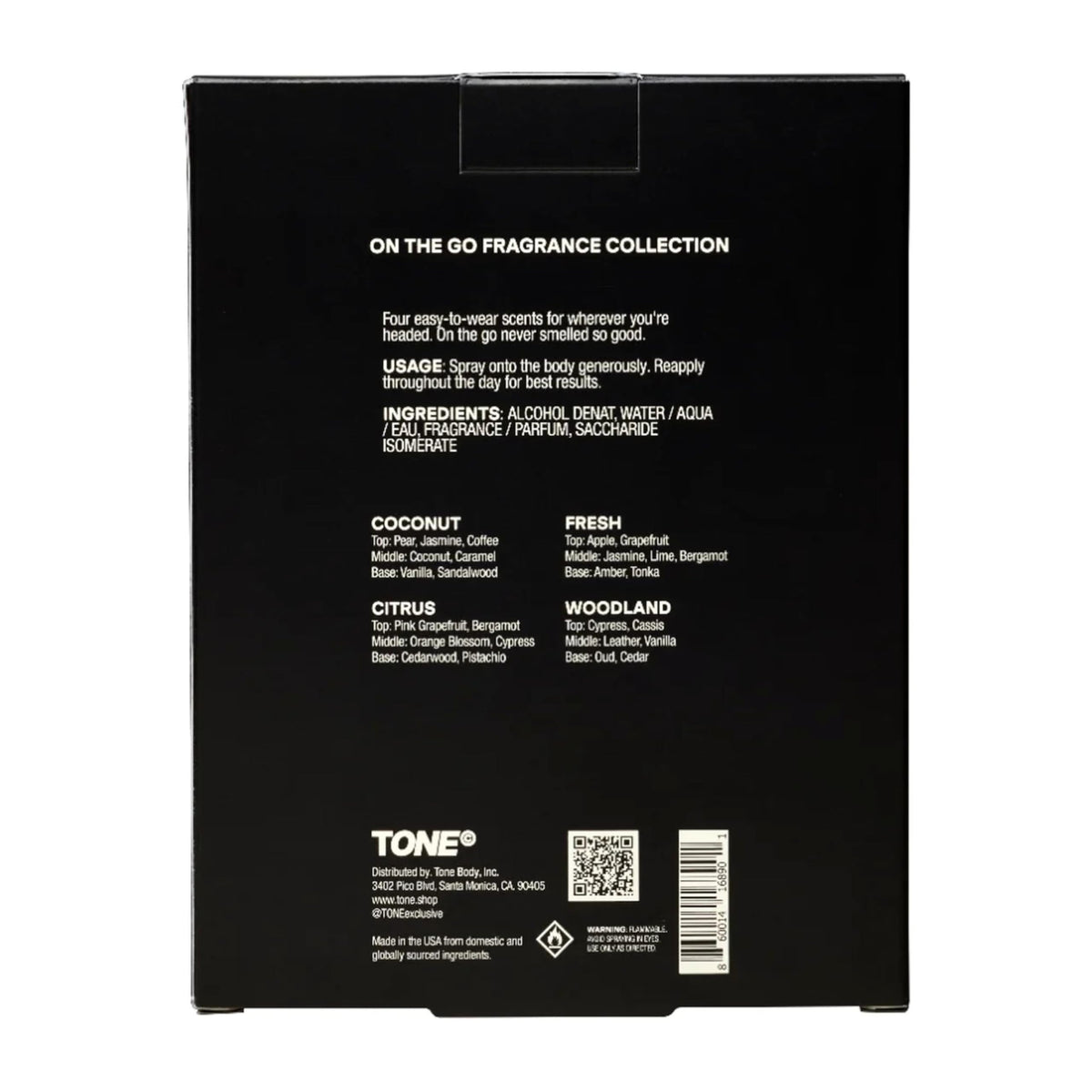 TONE Exclusive lifestyle shot outdoors showing versatile scent for daily use