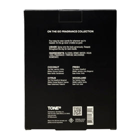 TONE Exclusive lifestyle shot outdoors showing versatile scent for daily use