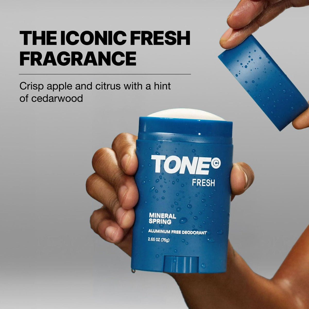 TONE Fresh close-up of stick texture highlighting smooth moisturizing glide