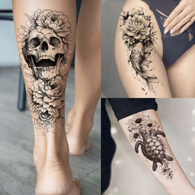 Toneoldshu tattoo applied on forearm during demo, clean finish for event-ready wear