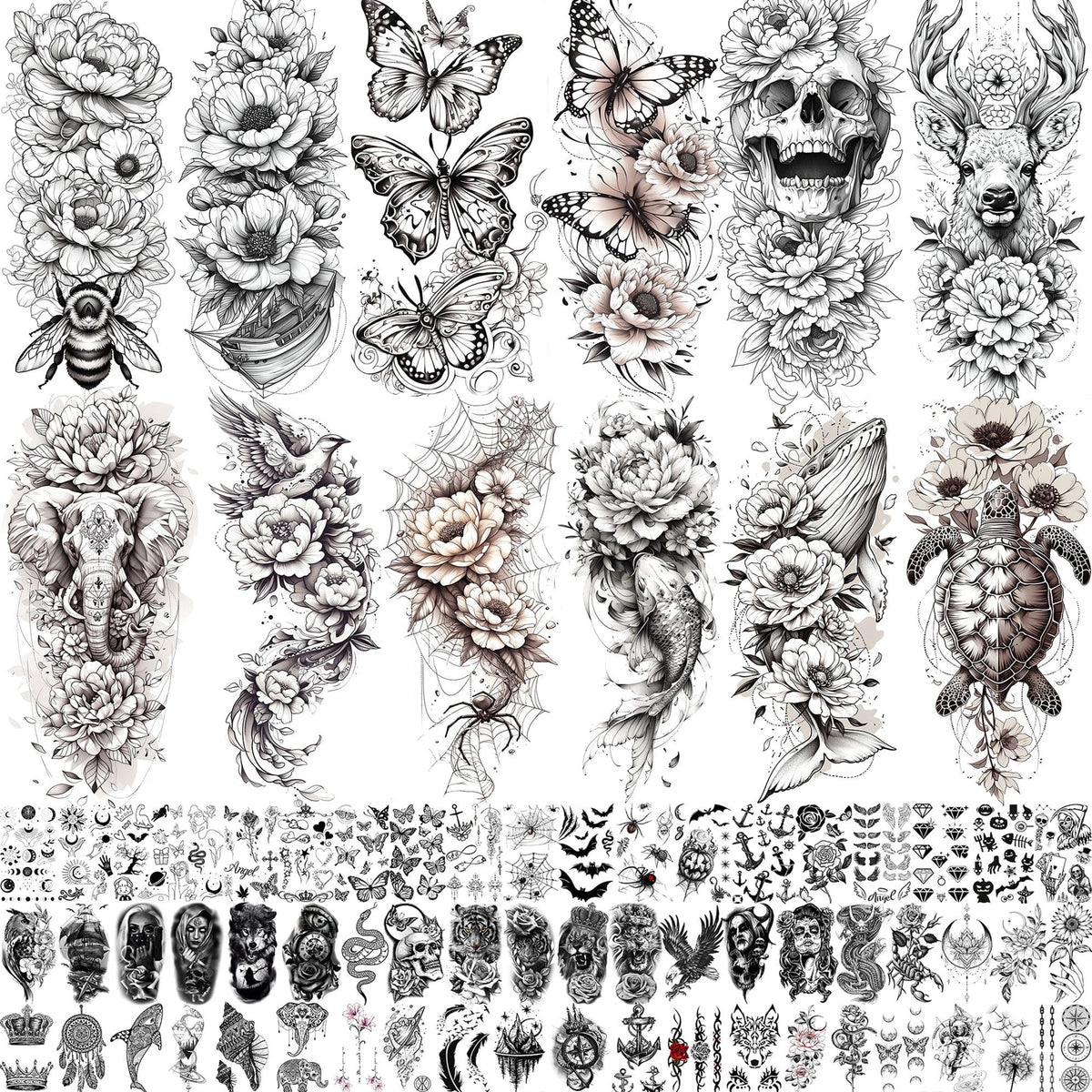 Toneoldshu front packaging showing 71 sheets and variety of designs, ideal for parties