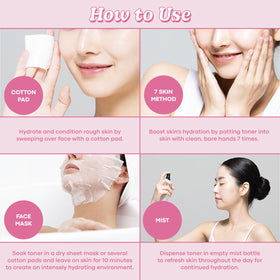 TONYMOLY close-up pour showing milky texture and hydrating feel
