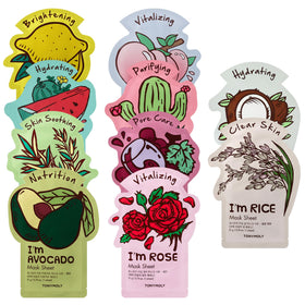 TONYMOLY front packaging of the 10-pack gift set showing colorful boxes and benefits